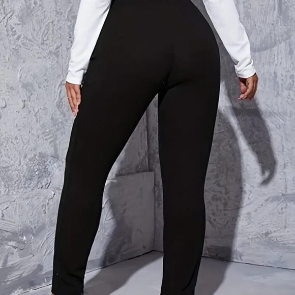 Black Women's Plus Size Casual Leggings 3X Holiday Ready NEW - Picture 5 of 7